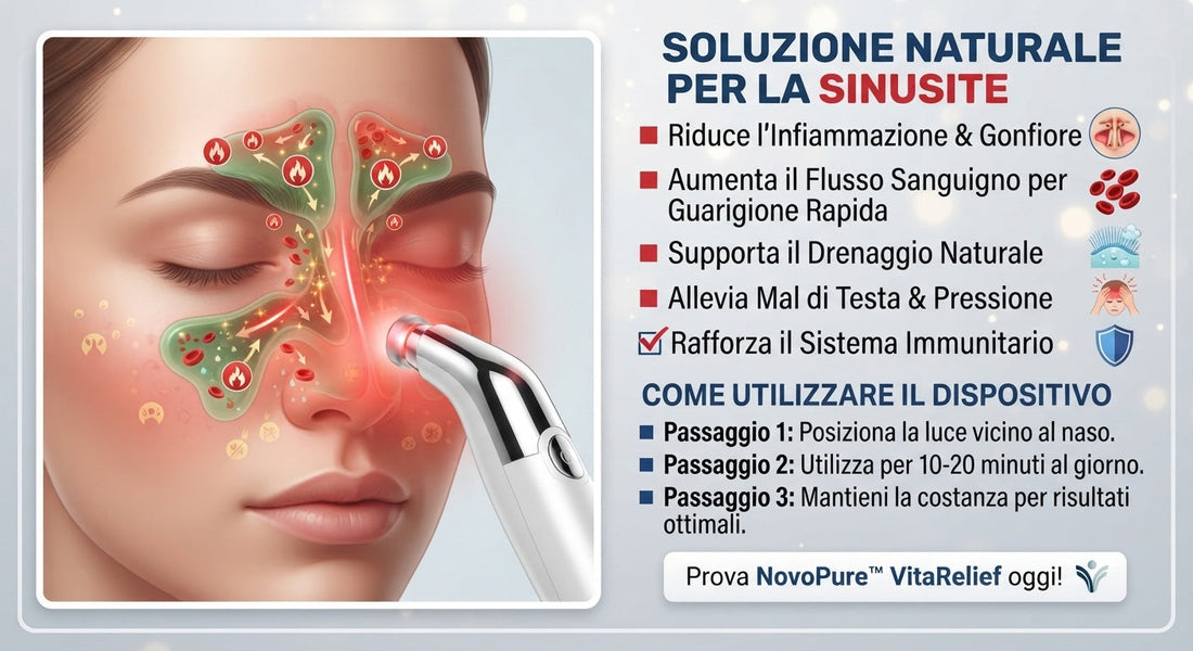Come la terapia a luce rossa può aiutare ad alleviare la sinusite in modo naturale