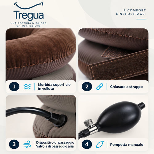 Tregua Neck+ | Supporto Gonfiabile per Collo e Spalle