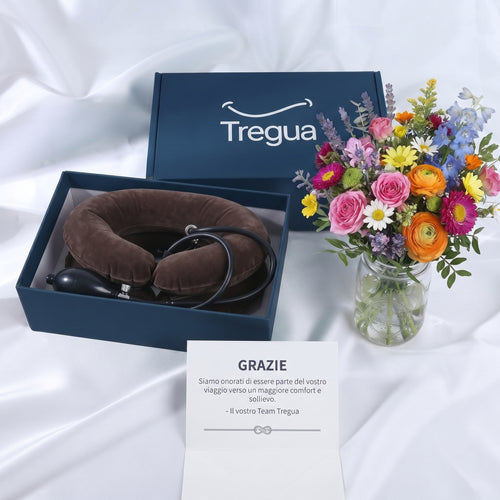 Tregua Neck+ | Supporto Gonfiabile per Collo e Spalle